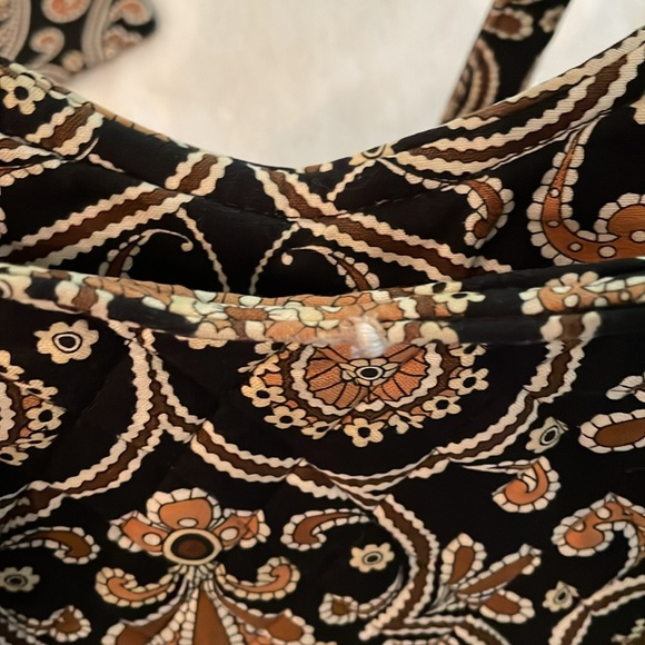 Vera Bradley Cafe Latte handbag, eyeglass sleeve and key ID coin purse - Picture 4 of 4